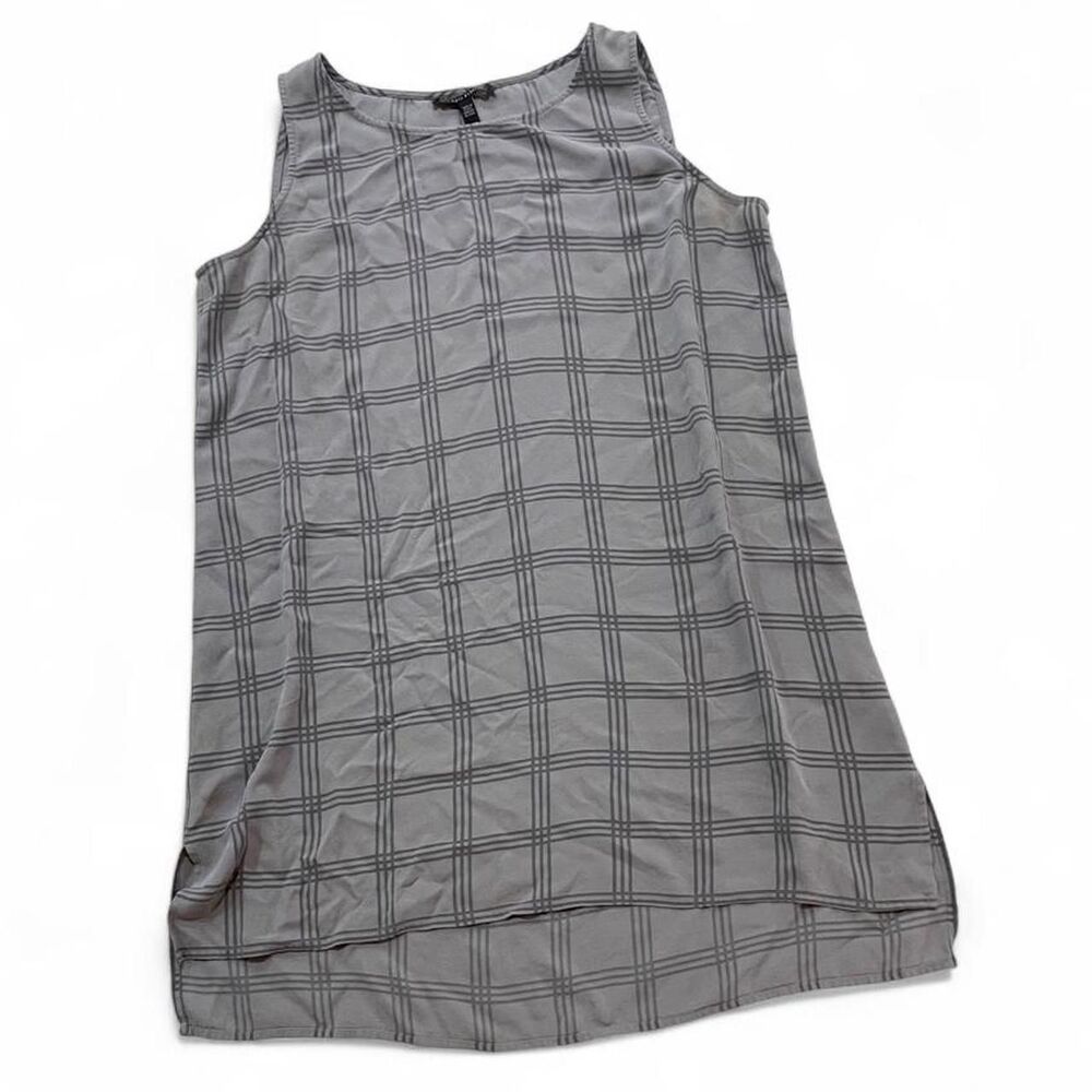 Eileen-fisher Women's Grey and Black Blouse